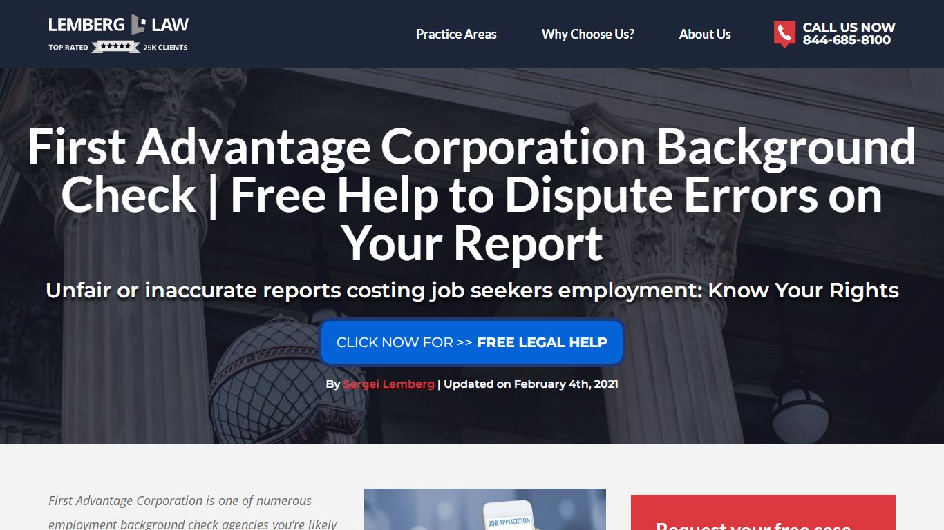 First Advantage Corporation Background Check Error Cost You A Job? We ...